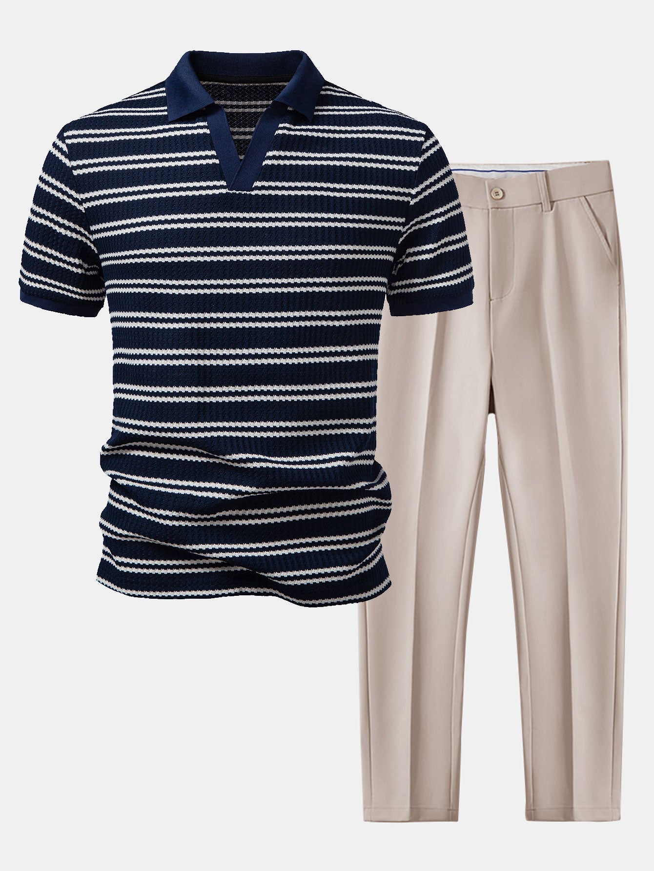Navy & Beige / 2XL